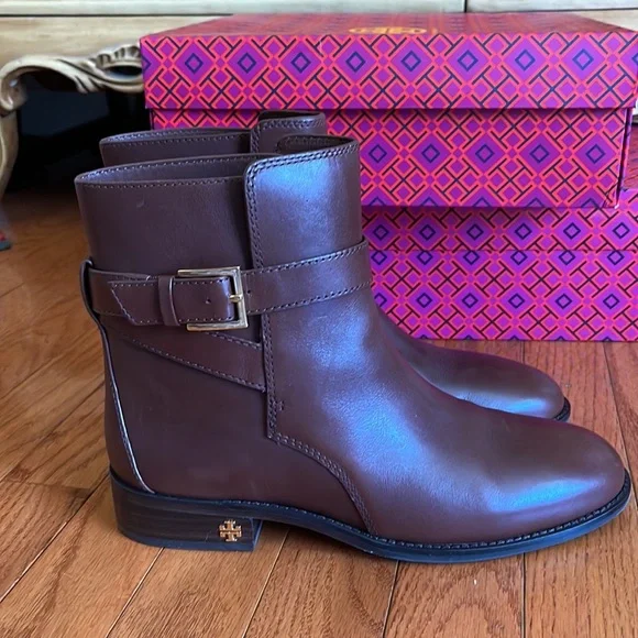 Tory Burch Brown Ankle Boots - Picture 4 of 16